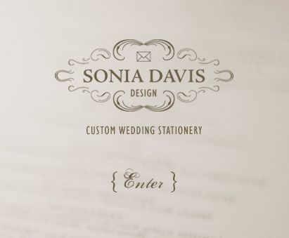 Sonia Davis Design Custom Wedding Stationery
